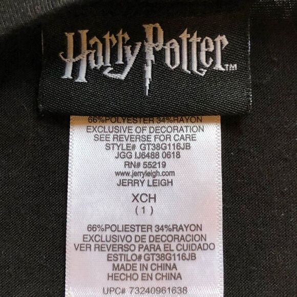 Harry Potter Tank Black Junior XS (1) - Picture 6 of 8